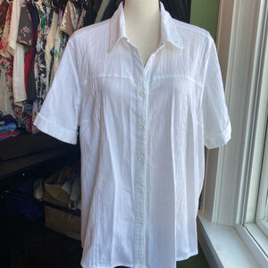 Women's Unbranded Blouse Shirt 1X White